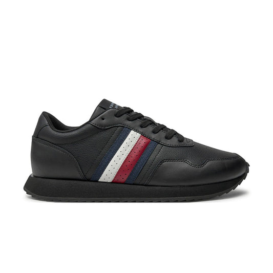 Sneakers-Tommy-Evo-Mix-Cuir-noir-FM0FM05121BDS