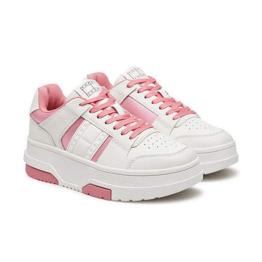 Tommy-The-Brooklyn-Flatform-Blanc-Rose-EN0EN02702-TIG