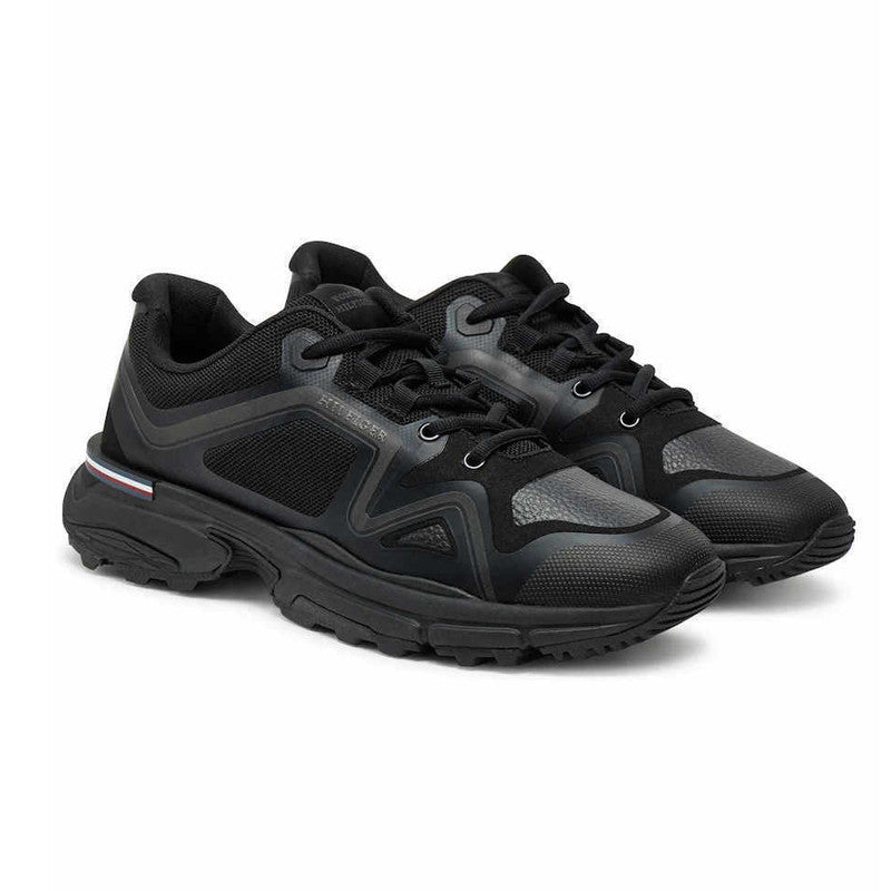 Tommy-M-Runner-Tech-Knit-Lth-Mix-Noir-FM0FM05344-BDS