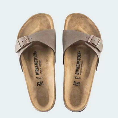 Birkenstock Madrid Birko Flor Mocca Narrow 40093