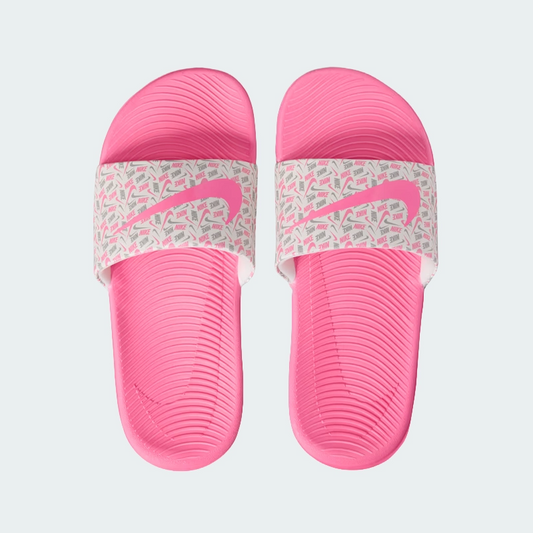 Claquettes-Nike-Kawa-Blanc/Rose-IR5202-100