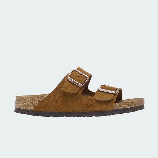 Sandal Arizona Suede Leather Mink Regular